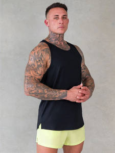 High Quality Fitness Bodybuilding Gym Tank Tops <b>For</b> <b>Men</b> Wholesale <b>Men's</b> Athletic <b>Singlet</b> Casual Ribbed 100% Cotton Knitted Vest - Product Image 6