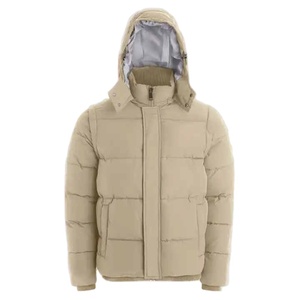 Veste matelassée pour homme, automne, haute qualité, épaisse, chaude, patchwork, col montant, logo personnalisé, fabricant OEM - Product Image 1
