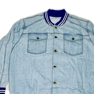 Blouson Bomber en Laine Blu Jean Phi Beta Sigma, Style Universitaire Grec, Streetwear, avec Poches Zippées et Bordures Côtelées, Printemps - Product Image 5