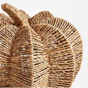 Panier de citrouille d'Halloween Panier de rangement en bambou pour la décoration de la maison et de la cuisine de la table de Thanksgiving - Product Image 3