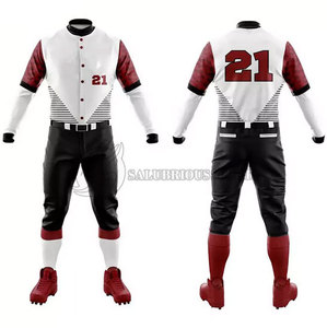 Uniforme de Béisbol Personalizado Sublimado en Algodón Transpirable, Talla Grande, con Logotipo Personalizado para Hombre - Product Image 4