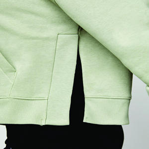 Sweat à capuche pull surdimensionné lourd avec logo imprimé personnalisé sweats à capuche légers à épaules tombantes pour femme - Product Image 6