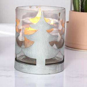 Lámina de plata blanca mate, portavelas votivas de hierro de 10x12,5 cm, candelabros de Metal cortados para árbol de Navidad, tarros, decoración del hogar - Product Image 5