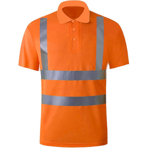 T-shirt de sport uni pour homme avec étiquette personnalisée, t-shirt de travail haute visibilité, vêtement de protection individuelle, design réfléchissant, manches courtes, coton noir - Product Image 3