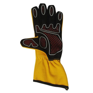 Custom Yellow Neoprene Racing Gloves <b>Full</b> Finger Non <b>Slip</b> Breathable Outdoor Riding Gloves Unisex Motorcycle Sports OEM - Product Image 2
