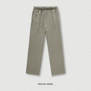 Pantalones Deportivos Casuales Unisex para Hombre, al por Mayor, con Botones, Cintura Media, de Algodón, Servicio OEM Personalizado - Product Image 4