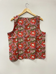 Vestido Corto de Verano con Botones, Estilo Bohemio Floral, de Algodón, Hecho a Mano para Mujer - Product Image 3