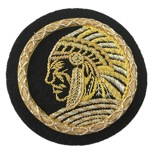 En gros, Patchs brodés en chenille de haute qualité, faits main, avec fil métallique, logo grand format, strass et PU, à coudre, personnalisables - Product Image 2