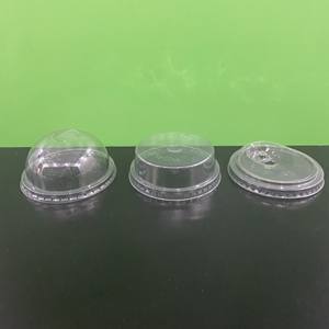 Produits les plus vendus 2025 fournisseur 90/95/120mm couvercles en plastique PET PP couvercles plats en dôme tasse en plastique avec couvercle Transparent jetable - Product Image 4