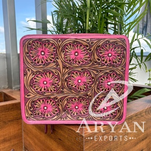 กล่องเก็บเครื่องสำอางเครื่องหนังแบบมีสไตล์กล่องเครื่องสำอางกล่องเครื่องสำอางทำมือกล่องจัดระเบียบในห้องน้ำโต๊ะเครื่องแป้งดีไซน์ใหม่ - Product Image 1