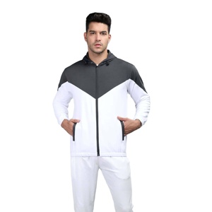 High Quality Comfortable Breathable Regular Fit Cotton/<b>Polyester</b> Solid Fleece <b>Tracksuit</b> Pullover Hoodie Soft Full Zipper Custom - Product Image 1