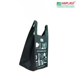 Camiseta no tejida de PP ecológica reutilizable de alta calidad, bolsa de compras de comestibles, tamaño personalizado para exposición, embalaje de supermercado - Product Image 2