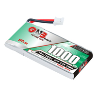 GAONENG GNB Baterai LiPo Berkualitas Tinggi 1000mAh 1S 3.8V HV 70C dengan Colokan PH2.0 Soft Pack untuk Drone FPV Mini 1.6 Inci 2 Inci
