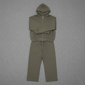 Conjunto Deportivo Personalizado al por Mayor, 100% Algodón, Felpa, Sudadera con Capucha y Cordón, Pantalones Deportivos, para Hombre, Peso Medio, Invierno, Estilo Hip Hop 2 - Product Image 3