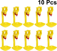 Abreuvoir automatique à tétine pour poulets, équipement d'élevage avicole et zootechnique, abreuvoir à tétine de type vis pour poulets de chair et pondeuses
