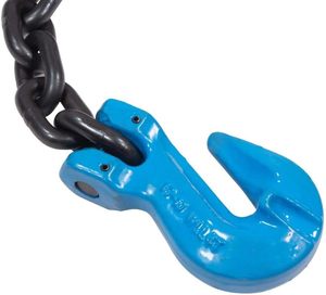 4 tấn 4.5 "W/Xoay còng và 30" Chuỗi (3/8 G100) phẳng kéo xe tải ròng rọc snatch khối - Product Image 2