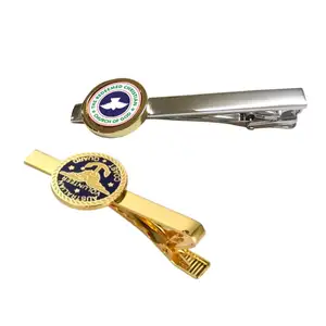 Metal Manufacturer Religious Souvenir Custom Logo Emblem Pin Tie Clips For Men