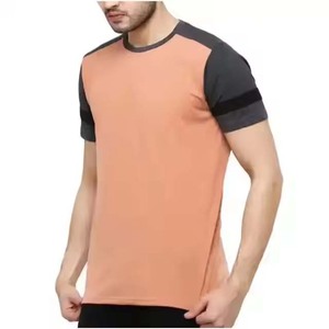 Venta al por mayor de alta calidad de los hombres corriendo Activewear Fabricación Personalizar LOGO Camisetas de manga corta de los hombres Ringer 100% tela de algodón - Product Image 2