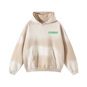 Vente en gros de sweats à capuche surdimensionnés pour femmes, tendance, 100% coton, doublés, imprimés, tricotés, effet délavé à l'acide, de la marque Behram International - Product Image 6