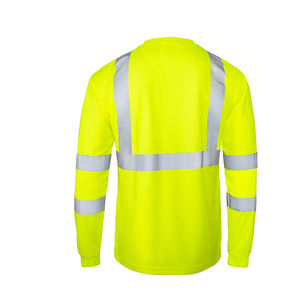 Camiseta Polo de Seguridad Reflectante de Alta Visibilidad para Hombre, Manga Larga, Unisex - Product Image 2