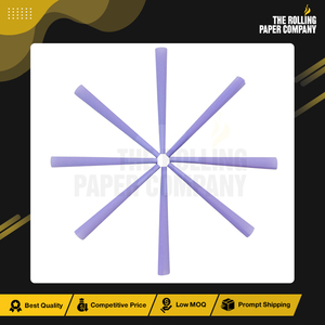 Prix attractif, excellente qualité, vente en gros, papier à fumer biologique de couleur violette, cônes pré-roulés personnalisés imprimés, 109/26MM - Product Image 6