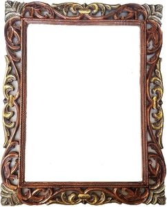 Meilleure vente cadre photo ovale antique Logo personnalisé marron en bois avec du métal pour la décoration intérieure mariage prix raisonnable - Product Image 4