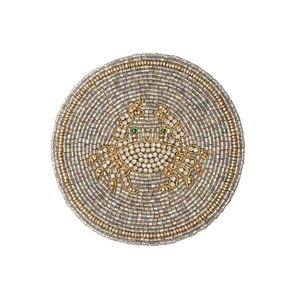 Sous-verres brodés, perles de verre confortables, dessous de plat décoratifs pour la maison, l'hôtel, style indien, broderie - Product Image 6