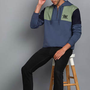 Precio al por mayor Último diseño básico Sudaderas con cremallera corta Servicio OEM Hecho en Sudaderas con capucha con cremallera corta de alta calidad - Product Image 5
