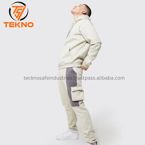 Ensemble veste d'entraînement automne hiver pour hommes pantalons de survêtement respirants avec logo personnalisé grande taille Design tendance à capuche pour jogging pour hommes - Product Image 6