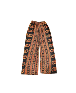 Pyjamas en soie à la mode pour femmes Pantalon ample de style Boho pour un voyage relaxant ou un yoga Vêtements de nuit doux et fluides - Product Image 4