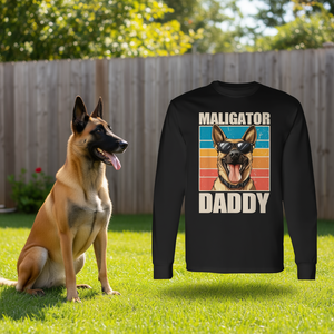 T-shirt a maniche lunghe per papà amante dei cani: Malinois Belga - Categoria Prodotti Promozionali - Product Image 3