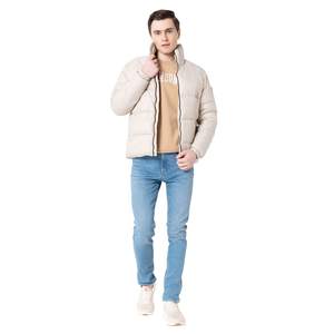 Chaqueta acolchada informal Unisex para hombre, mezcla de algodón de béisbol acolchada con capucha, logotipo personalizado impreso, característica térmica a prueba de viento - Product Image 2