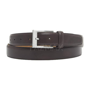 Ceintures en cuir de peau de vache de couleur marron de bonne qualité pour hommes Taux de vente entier 2024 Ceintures en cuir pour hommes - Product Image 6