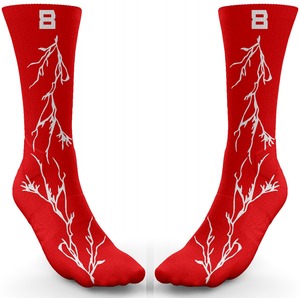 Chaussettes de sport en polyester de qualité supérieure personnalisées pour hommes, couleurs de l'équipe, design de logo décontracté pour les équipes de football athlétiques - Product Image 1