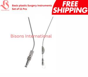 Kit d'instruments de chirurgie manuels en plastique BISONS, 11 pièces, en acier inoxydable, réutilisable, certifié CE - Product Image 4