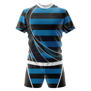 ชุดยูนิฟอร์มฟุตบอลรักบี้ป้องกันแบคทีเรียผ้าโพลีเอสเตอร์ระบายอากาศได้ดีเป็นมิตรกับสิ่งแวดล้อม - Product Image 5