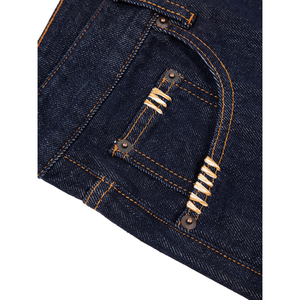 Jean en denim délavé coupe large avec broderie patchwork - Product Image 4
