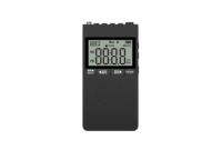 Mini Tragbares FM AM Radio Wecker mit Großem Bildschirm Kopfhöreranschluss Batteriebetriebenes Taschenradio