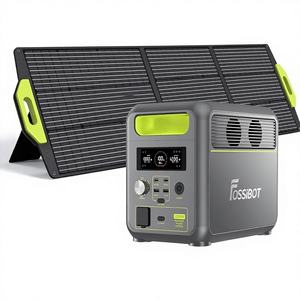 Générateur solaire de haute qualité, classe mobile, 13 prises, F1200, panneau solaire 200 W, station d'alimentation portable 200 W, noir, 210x210 mm - Product Image 1