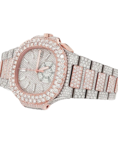 นาฬิกาเพชรโมอิสแท้แบรนด์ล่าสุด VVS1 D COLOUR สำหรับผู้ชายฮิปฮอปสุดหรูของอินเดียเครื่องประดับงานปาร์ตี้ - Product Image 3