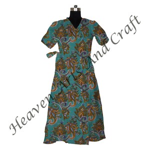 Kimono de algodón Albornoz para mujer Ropa de playa Ropa de dormir Idea de regalo de verano Albornoz para verano - Product Image 4