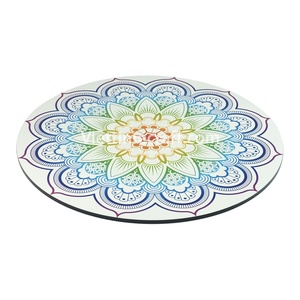 Napperon en laque à fleurs de Style Mandala Ensemble de décoration de table de service rond personnalisé écologique pour la vente en gros de repas - Product Image 3