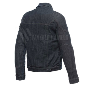 2025 conception personnalisée couleur noire hommes mode Denim Jeans vestes solide motif Style pour l'hiver personnalisé hommes Denim veste - Product Image 2
