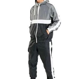 OEM Wholesale Custom Hot Selling Streetwear Windbreaker Tracksuit Set Nylon Winter Tracksuits for Men 2026 - Product Image 2