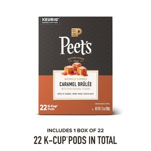 Peet's Coffee, Flavored Light Roast Keurig K-Cup Pods, Arabica Coffee, Natural Flavors - Caramel Brulee 22 Count - Product Image 6