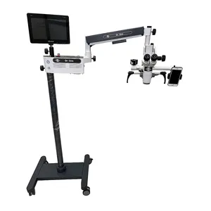 Vloerstandaard Draagbare Ent Bedieningsmicroscoop 3-staps Zoom Van 0-180 Graden Kantelbare Binoculaire Buis Met Digitale Camera