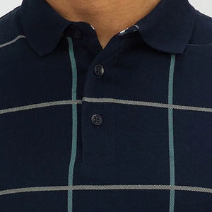 Alta calidad 100% algodón hombres para Polo diseño personalizado a rayas Slim Fit antiarrugas Casual proveedor de fábrica - Product Image 4