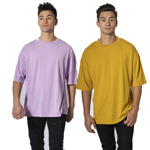 เสื้อทีเชิ้ต boxy ใส่ได้ทั้งชายเสื้อทรงครอปไซส์ใหญ่พิเศษพิมพ์โลโก้ได้ตามต้องการ - Product Image 5