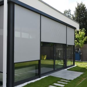 Pérgola de Jardín Exterior de Alta Calidad, Estilo Moderno e Inteligente, con Pantalla Cortavientos, Tipo Manual y Motorizado - Product Image 1