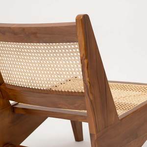 Luxueuse chaise d'appoint kangourou tissée à la main en rotin naturel élégant de luxe écologique pour chambre à coucher ou salle à manger OEM en vrac - Product Image 3